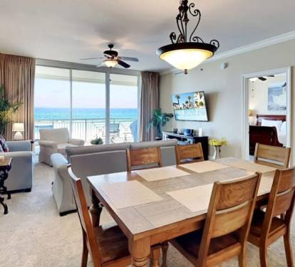 Dining Area - Bella Riva Resort Unit 205, Okaloosa Island Fort Walton Beach Florida Vacation Condo Rentals by Sunset Resort Rentals