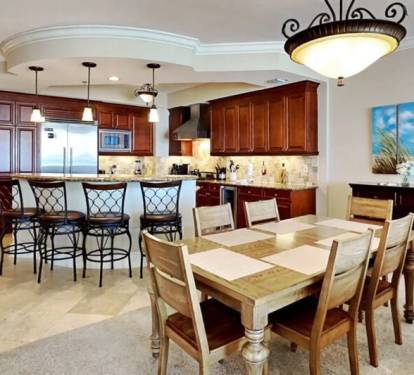 Dining Area - Bella Riva Resort Unit 205, Okaloosa Island Fort Walton Beach Florida Vacation Condo Rentals by Sunset Resort Rentals