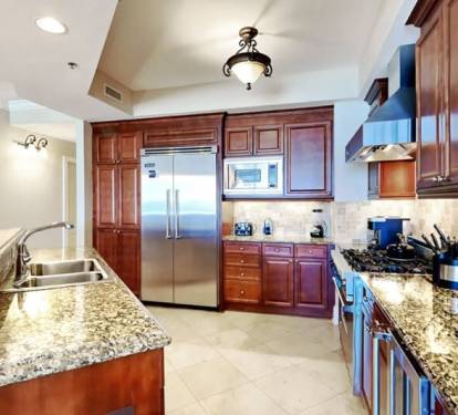 Kitchen - Bella Riva Resort Unit 205, Okaloosa Island Fort Walton Beach Florida Vacation Condo Rentals by Sunset Resort Rentals