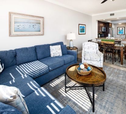 Living Room - Waters Edge Resort Unit 304 Okaloosa Island Fort Walton Beach Vacation Rentals by Sunset Resort Rentals