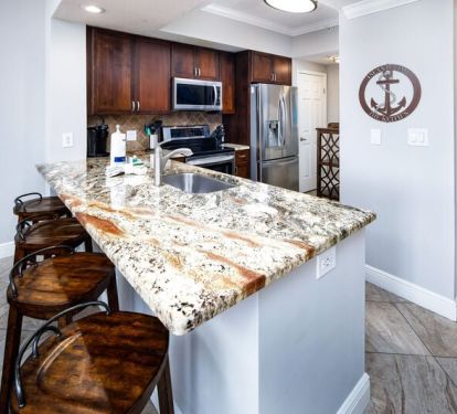 Kitchen - Waters Edge Resort Unit 304 Okaloosa Island Fort Walton Beach Vacation Rentals by Sunset Resort Rentals