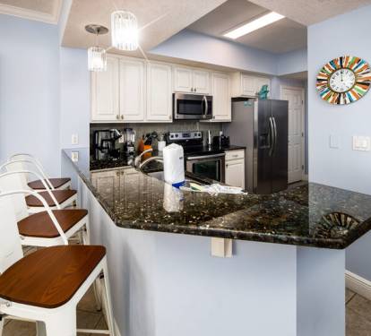 Kitchen - Waters Edge Resort Unit 311 Okaloosa Island Fort Walton Beach Vacation Rentals
