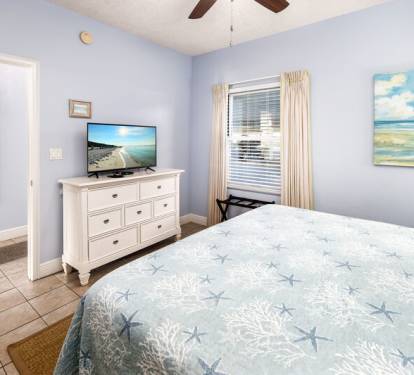 King Guest Bedroom - Waters Edge Resort Unit 311 Okaloosa Island Fort Walton Beach Vacation Rentals
