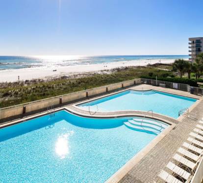 Private Balcony - Waters Edge Resort Unit 311 Okaloosa Island Fort Walton Beach Vacation Rentals