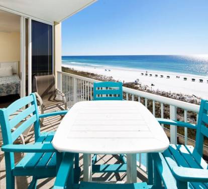 Balcony View - Waters Edge Resort Unit 510 Okaloosa Island Fort Walton Beach Vacation Rentals