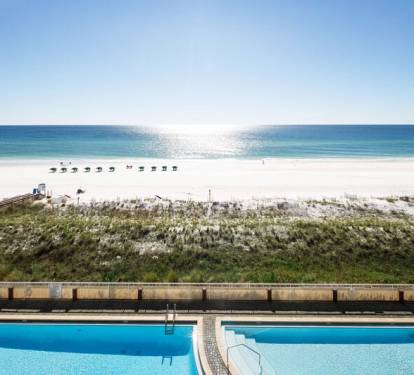 Balcony View - Waters Edge Resort Unit 510 Okaloosa Island Fort Walton Beach Vacation Rentals