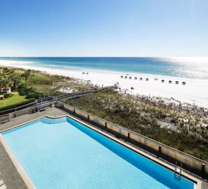 Balcony View - Waters Edge Resort Unit 510 Okaloosa Island Fort Walton Beach Vacation Rentals