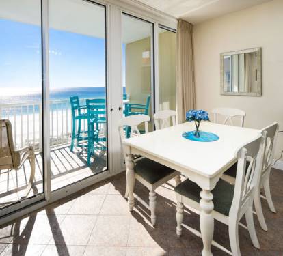 Dining Area - Waters Edge Resort Unit 510 Okaloosa Island Fort Walton Beach Vacation Rentals