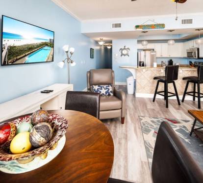 Dining Area - Waters Edge Resort unit 514 Okaloosa Island Fort Walton Beach Vacation Rentals by Sunset Resort Rentals
