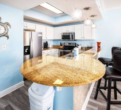 Kitchen - Waters Edge Resort unit 514 Okaloosa Island Fort Walton Beach Vacation Rentals by Sunset Resort Rentals