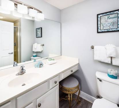Master Bathroom - Waters Edge Resort unit 514 Okaloosa Island Fort Walton Beach Vacation Rentals by Sunset Resort Rentals