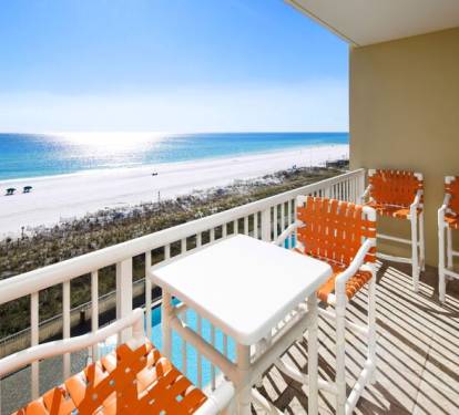 Balcony - Waters Edge Resort unit 514 Okaloosa Island Fort Walton Beach Vacation Rentals by Sunset Resort Rentals
