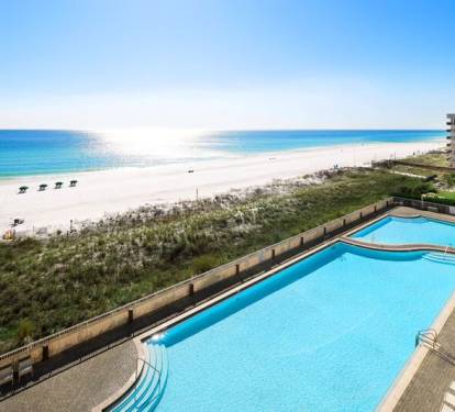 Balcony - Waters Edge Resort unit 514 Okaloosa Island Fort Walton Beach Vacation Rentals by Sunset Resort Rentals