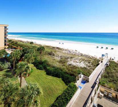 Balcony - Waters Edge Resort unit 514 Okaloosa Island Fort Walton Beach Vacation Rentals by Sunset Resort Rentals