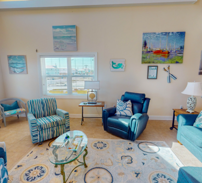 Create lasting memories with loved ones in our expansive living area complemented by charming decor and comfortable furnishings.