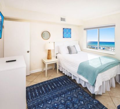 Guest Bedroom - Aqua Villa Resort, Okaloosa Island, Fort Walton Beach, Vacation Condos by Sunset Resort Rentals