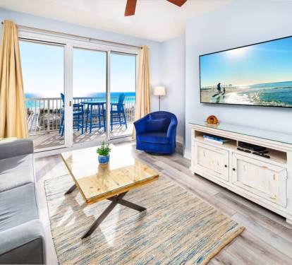 Living Room - 
Summer Place Resort, Unit 305 Okaloosa Island Fort Walton Beach Vacation Rentals