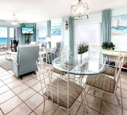 Dining Area - 
Gulf Dunes 217 Fort Walton Beach Florida Okaloosa Island Vacation Rentals