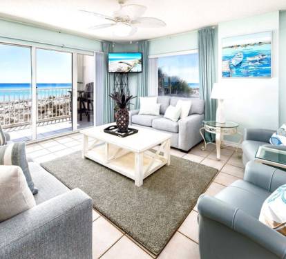 Living Room - 
Gulf Dunes 217 Fort Walton Beach Florida Okaloosa Island Vacation Rentals