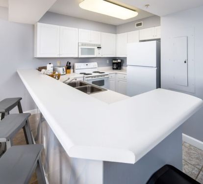Kitchen, 
Pelican Isle Resort 305 Okaloosa Island Fort Walton Beach Vacation Rentals by Sunset Resort Rentals