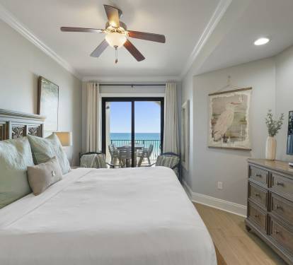 Master suite with gulf views