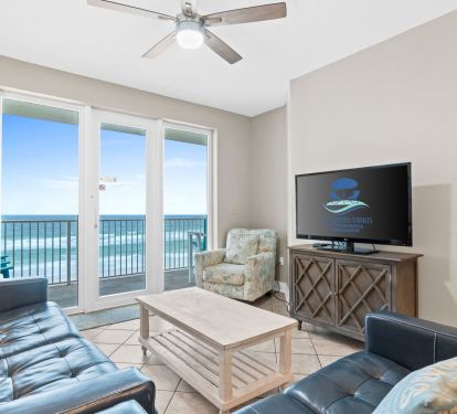 Living Area - Sleeper Sofa - Beach Views - Cable & Smart TV