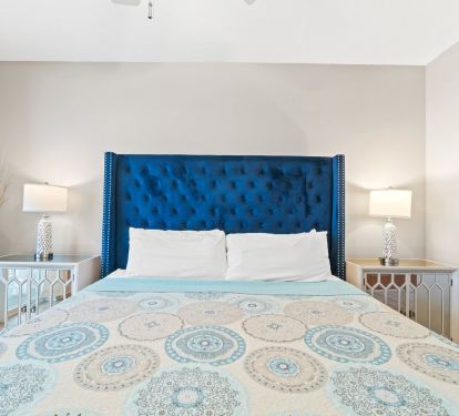 Master Bedroom - King Bed - Beach Front View - Balcony Access - Smart TV & Cable - Attached Bathroom