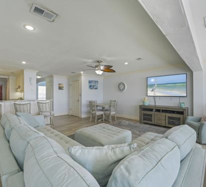 After a sun filled day on the Emerald Coast, sink into the plush coastal seating and relive the day-s adventures with family and friends.