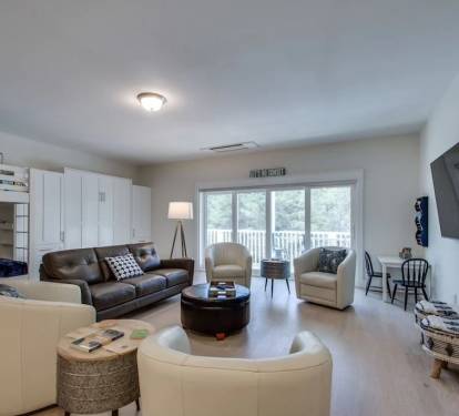 Upstairs Lounge with Private Patio