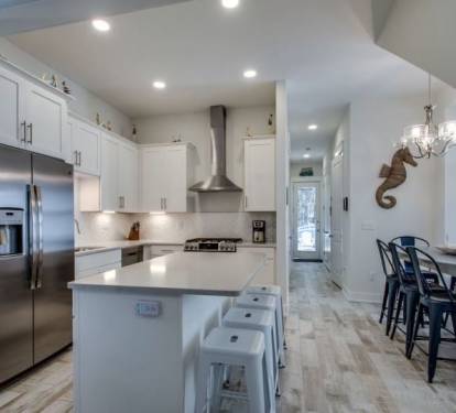 Spacious Kitchen with Island Seating for 4