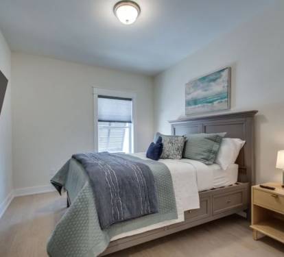Upstairs Bedroom with Flat Screen T.V.