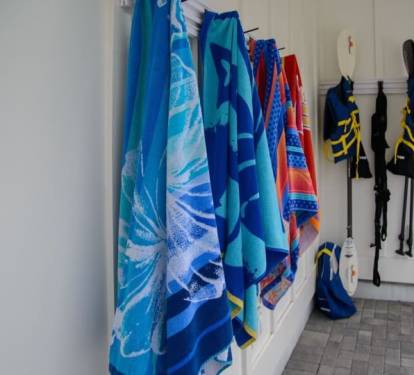 Life Vests, Towels, Oars and More for your use