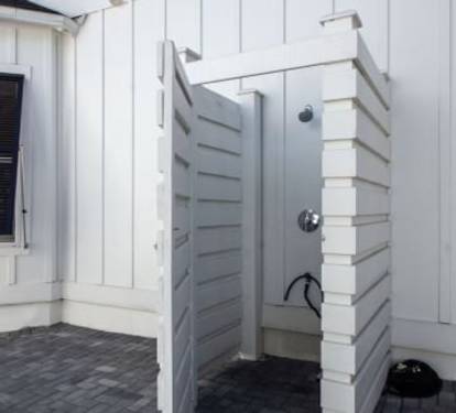 Outdoor Shower for After Beach Convenience