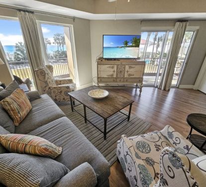 Gulf Views from the living room of 4706 Westwinds