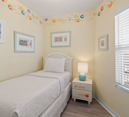 A fun, sunny space kids love - complete with playful wall decor and natural light.