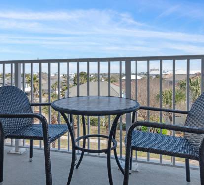 Step out into fresh air for morning sunshine or a quiet moment before bed.