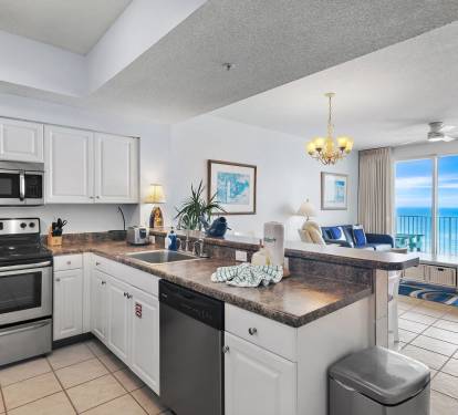 Modern Kitchen Equipped with Brand-New Stainless Steel Appliances