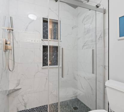 Master Bath featuring a Walk In Shower.