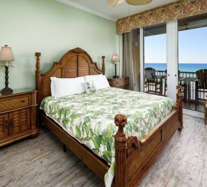 Master Bedroom - Waters Edge Resort Unit 604 Okaloosa Island Fort Walton Beach Vacation Rentals by Sunset Resort Rentals