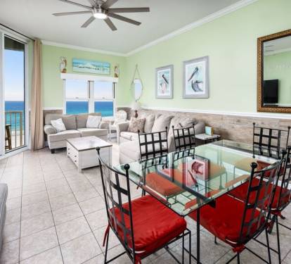 Dining Area - Waters Edge Resort Unit 604 Okaloosa Island Fort Walton Beach Vacation Rentals by Sunset Resort Rentals
