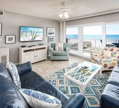 Living Room with Private Balcony - 
Islander Beach Resort 3001 Fort Walton Beach Okaloosa Island
