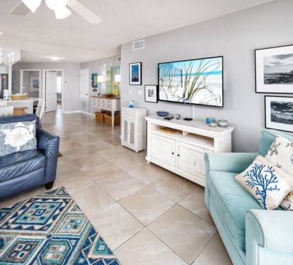Living Room  - 
Islander Beach Resort 3001 Fort Walton Beach Okaloosa Island