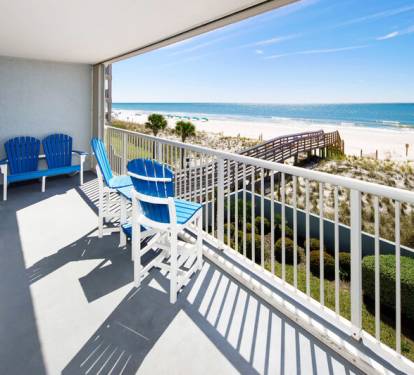 Balcony - 
Islander Beach Resort 3001 Fort Walton Beach Okaloosa Island