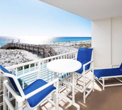 Balcony - 
Gulf Dunes 214 Fort Walton Beach Okaloosa Island Vacation Rentals