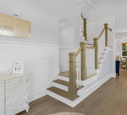 Polished finishes, natural light, elegant staircase. From your first step inside Sea-Renity, you feel somewhere special and well-maintained.