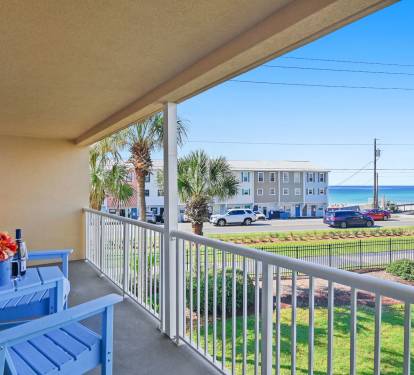 Step onto your private balcony and soak in sweeping Gulf views just across the street.