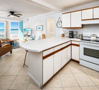 Kitchen - Aqua Villa Resort, Okaloosa Island, Fort Walton Beach, Vacation Condos by Sunset Resort Rentals