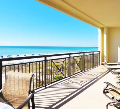 Balcony - 
Bella Riva Resort Unit 205, Okaloosa Island Fort Walton Beach Florida Vacation Condo Rentals by Sunset Resort Rentals