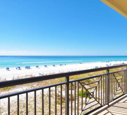 Balcony - 
Bella Riva Resort Unit 205, Okaloosa Island Fort Walton Beach Florida Vacation Condo Rentals by Sunset Resort Rentals