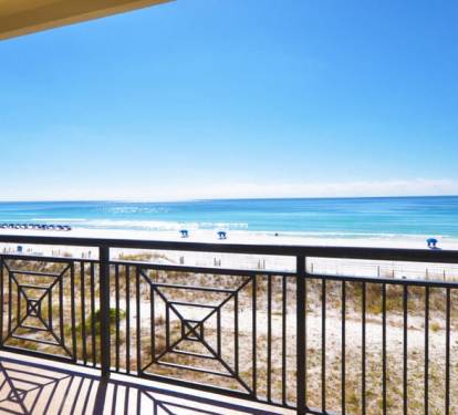 Balcony - 
Bella Riva Resort Unit 205, Okaloosa Island Fort Walton Beach Florida Vacation Condo Rentals by Sunset Resort Rentals